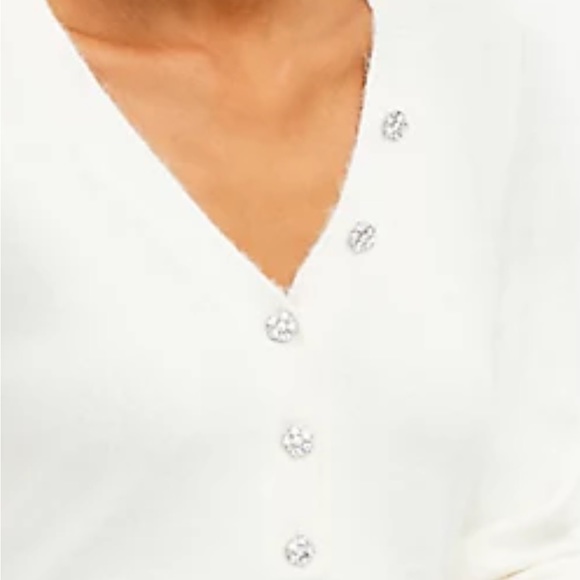 Loft Jeweled Button Sweater - Picture 2 of 9